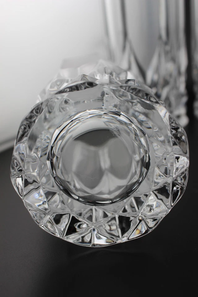 Royal Crystal Rock Opera Highball vasos de té helado diseño de panel grabado Italia  Foto 4 de 4