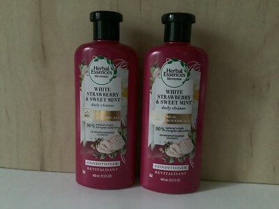 2 Herbal Essences 13.5oz White Strawberry & Sweet Mint Daily Cleanse Conditioner