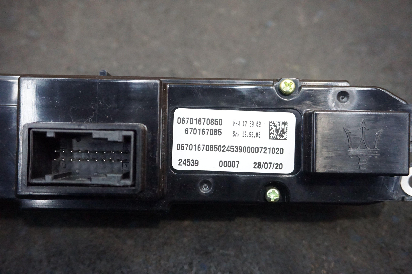 Front AC Heater Air Climate Control Switch Panel 670123508 Maserati Levante 17+