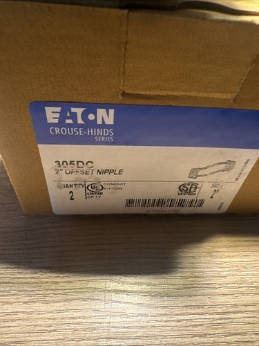 BOX OF 2 EATON Crouse-Hinds 305DC Offset Conduit Nipple 2 in - Picture 5 of 6
