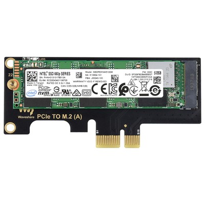 CM4 PCIe to M.2 Adapter Card Hard Drive for NVME M.2 SSD + LED Light For RPI CM4