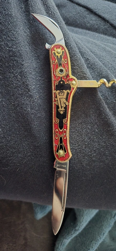 Anheuser-Busch Stanhope knife, double-sided Knife, Adolphus Busch, A & Eagle, - Image 3 of 4