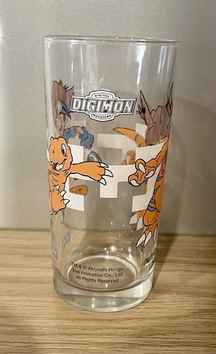 Digimon Tai and Agumon Courage Nutella Collectable Glass Vintage - Bild 2 von 7