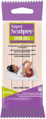 Polyform Super Living Doll Baby Non Toxic Soft Sculpting Modeling Polymer