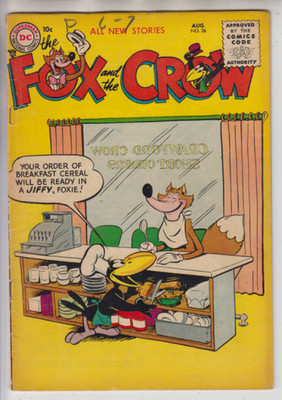 FOX AND THE CROW # 26  FINE 6.0  CENTS  1955