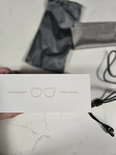 Smart Bluetooth Audio Glasses Open-Ear Sunglasses w/ Speakers – Black