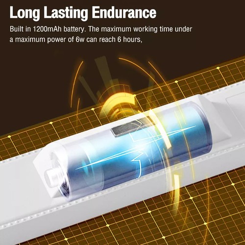 Magnetic LED Reading Desk Lamp Table Stepless Dimming Hanging Remote Night Light - Afbeelding 5 van 11
