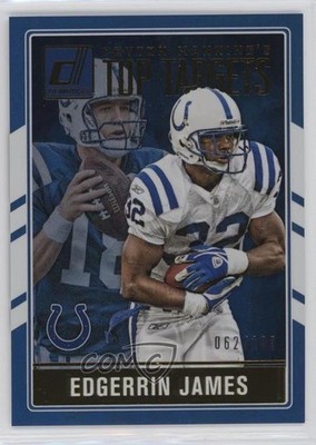 2016 Donruss Manning's Top Targets Holo Peyton Manning Edgerrin James HOF 07qw