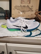 Nike ZoomX Dragonfly 2 Track Spike Running Shoes White/Green