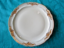 Assiette plate porcelaine de limoges Bernardaud modèle Coquille Ventadour