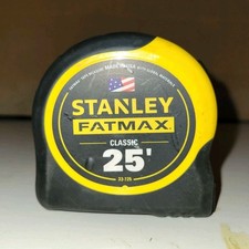 Stanley FATMAX Classic 25' Tape Measure, 33-725, Retractable, Locking, Yellow