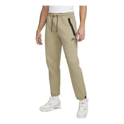 Nike Sportswear Tech Knit Fleece Straight Sweat Pants DQ4312-247 Khaki Size M