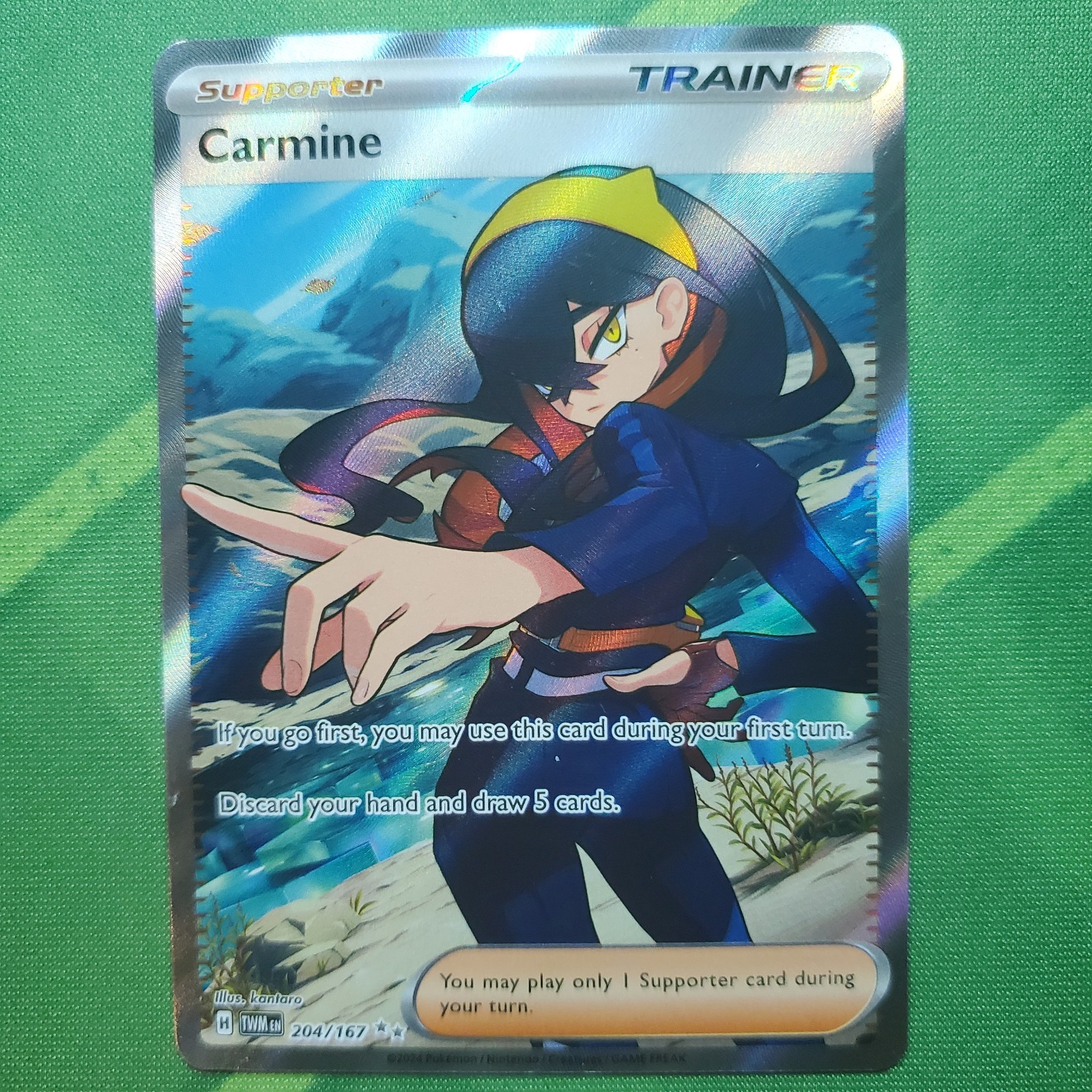 Carmine 204/167 Twilight Masquerade Holo Pokemon NM