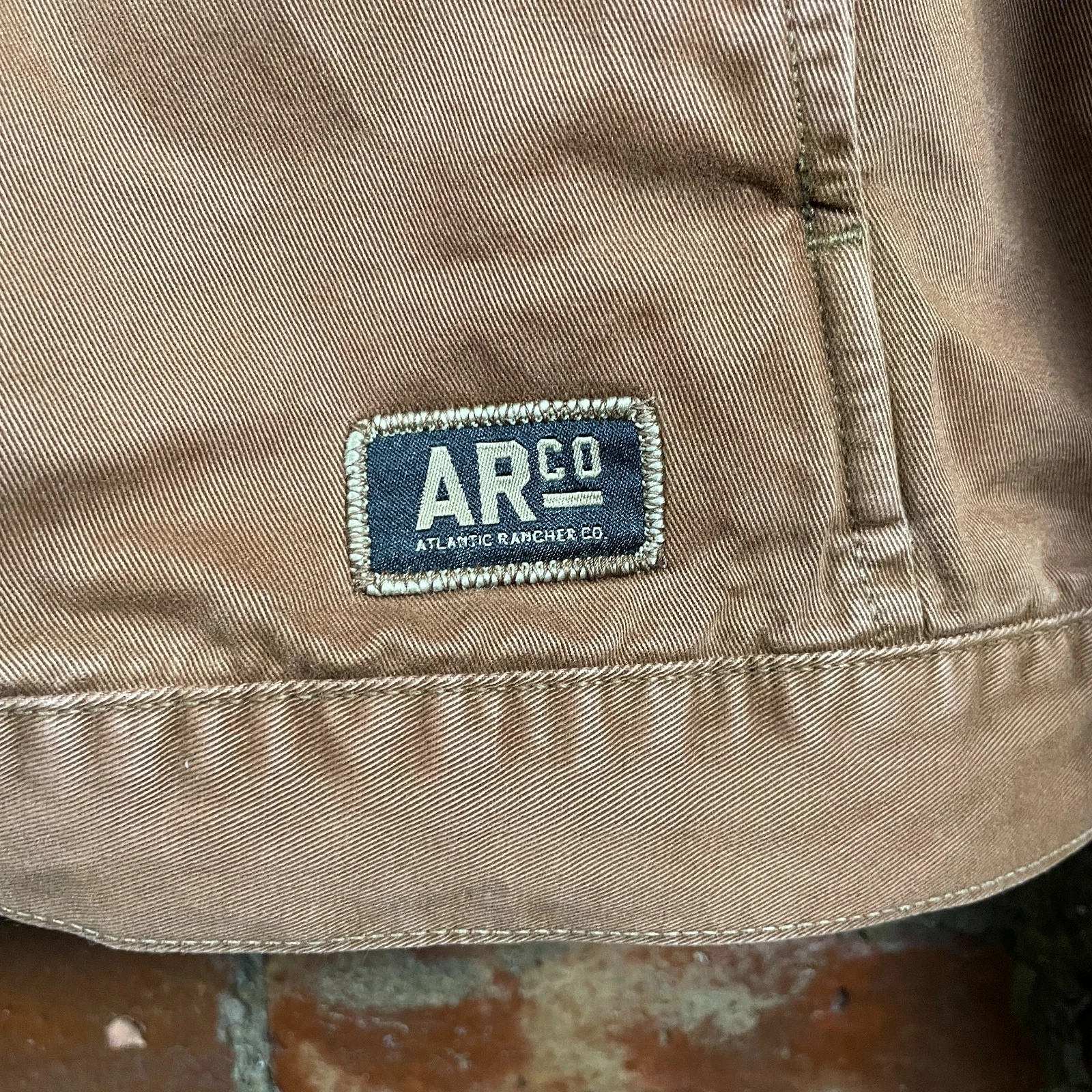 Atlantic Rancher Boatyard Cruiser Jacket Mens L Tobacco Cotton Chore Pristine - product detail image 6