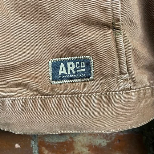 Atlantic Rancher Boatyard Cruiser Jacket Mens L Tobacco Cotton Chore Pristine image 6
