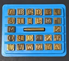 Tandy Leather Tool Co. 5/8" Alphabet Stamp Punch Set
