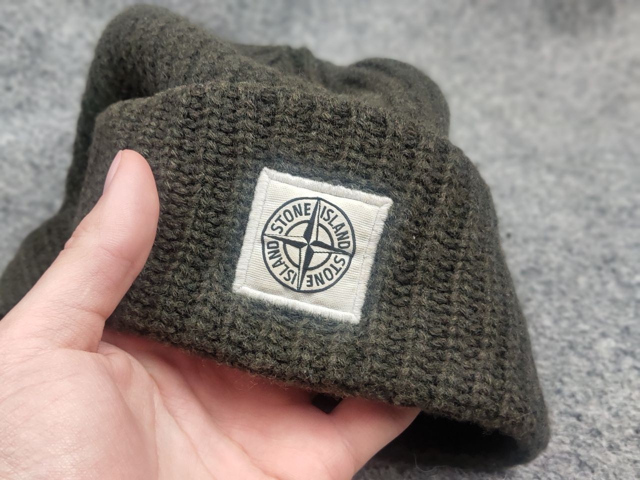 Stone Island patch program authentic ribbed wool … - image 8