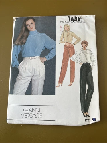 3 camicie vintage modello VOGUE GIANNI VERSACE #2701 taglia 14 UC FF