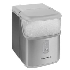 Frigidaire Crunch Countertop Nugget Ice Maker, 33 lb Capacity, Stainless Steel,