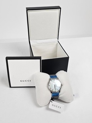 Gucci Uhr G-Timeless Quarz Perlmutt 36mm Damenuhr Edelstahl OVP