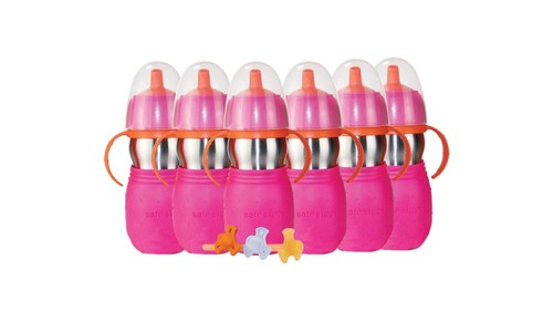 Safe Sippy 2 Bundle of 6 Cups, Stainless Steel Cups Babies/Toddlers | Convert...