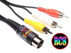 Commodore C64, C128, VIC 20, Video TV Lead RCA A/V Cable High Quality OFC Cable
