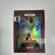Panini Monopoly Prizm FIFA World Cup Red Prizm Victor Moses #79 Nigeria Soccer