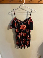 Women's S  Floral Romper