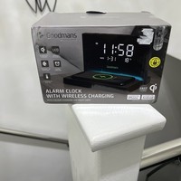 Digital Alarm Clock With Wireless Charging And Nightlight