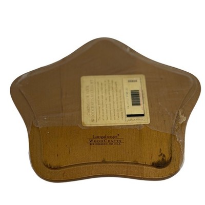 VTG Longaberger Basket Lid Brown PA Little Star Lid WoodCrafts Maple 50908