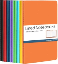 Gwybkq A5 Lined Notebooks Bulk Journals for Kids Writing 16 Packs(5.5x8.3)