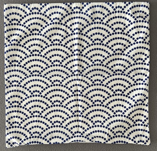 Set of 4 Blue & White Throw Pillow Covers 18"x18" Geometric print home decor - Picture 2 of 10