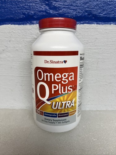 Dr. Sinatra Omega Q Plus Ultra Softgels 180 Count 12/2026 New Sealed - Picture 1 of 3
