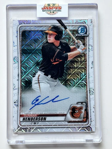 2020 Bowman - Mega Box Chrome Mojo Autographs Gunnar Henderson #BMA-GH (AU, RC)