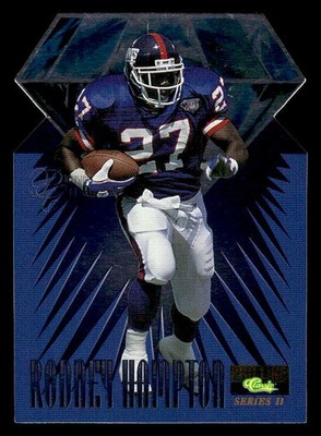Rodney Hampton 1995 Pro Line Series II Precision Cuts #/1250 #P13 Giants ESE