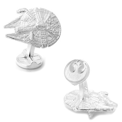   Star Wars Millennium Falcon Sterling Silver 3D Cufflinks