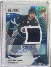 Josh Morrissey 2023-24 Upper Deck Allure Blue Line Auto Jersey #81 /25