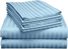 6 Piece Full Sheet Set, Hotel Luxury Collection, 100 Egyptian Cotton, 18 Inc...