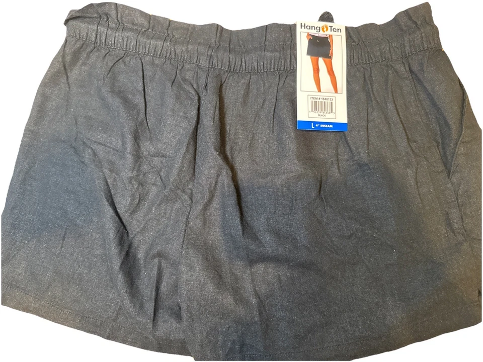 NWT BLACK Hang Ten Women's Shorts L - Image 3 of 4