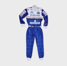 Tuta da corsa moto personalizzata Ayrton Senna Williams F1 Rothmans ricamata