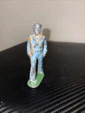 Vintage 1930s Manoil Barclay Lead Metal MARCHING Officer 3" Toy Soldier Figure