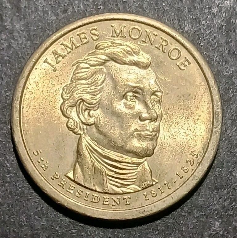 2008 P AU 1 Dollar James Monroe Presidential Commemorative Coin