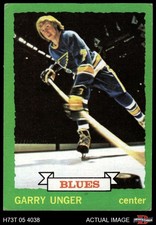1973 Topps #15 Garry Unger  Blues 3 - VG