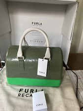 BNWT Furla Re Candy Top Handle Bag Grass Green