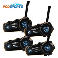 4Pcs FX8 Pro Motorcycle Bluetooth Headset 10 ...