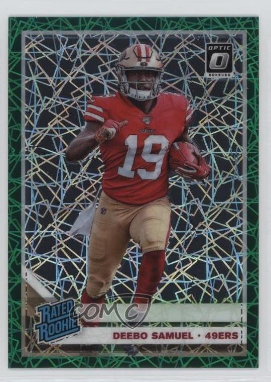 2019 Panini Donruss Optic Rated Rookie Green Velocity Prizm Deebo Samuel ms9