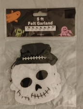 Girlanda z filcu czaszki fabrycznie nowa 5 stóp dekoracja halloweenowa