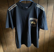 Fruit Of The Loom T Shirt Mens L Black Vintage Gepetto USA Made Single Stitch