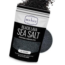 Black Lava Hawaiian Sea Salt Infused with Activated 14 Ounce Pack of 1 