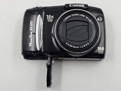 Canon PowerShot SX120 IS 10,0 MP Kompaktkamera Schwarz   Defekt